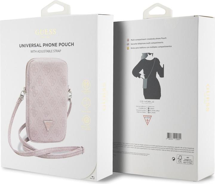 Image du produit Guess Portefeuille PU 4G Triangle Logo - rose (Universel)