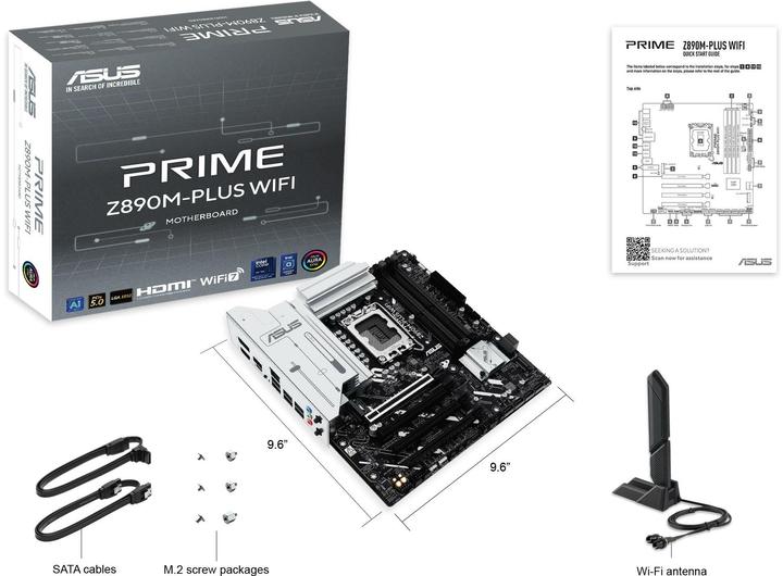 Image du produit ASUS PRIME Z890M-PLUS WIFI (LGA 1851, Intel Z890, mATX)
