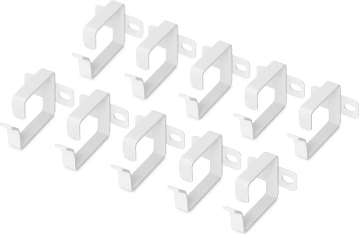 Actual product image Digitus DN-19 ORG-1 Cable guide bracket 44mmx60mm grey RAL7035, set of 10 pieces