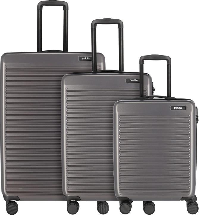Immagine prodotto Paklite Set di valigie a 4 ruote Sienna 3 pezzi (205 l, XL (da 115l))