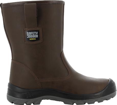 Actual product image Safety Jogger SI6005460 Leather safety boots with warm lining brown (46)