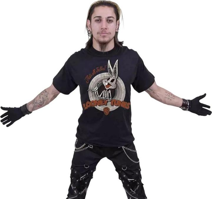 Immagine prodotto Looney Tunes Maglietta Bugs Bunny Teschio Adulto Unisex (S)