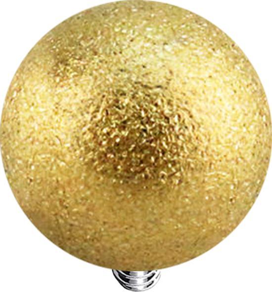 Produktbild Star Piercing Dermal Anchor Kugel vergoldet gesprenkelt (Chirurgenstahl 316L)