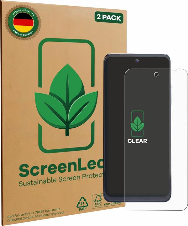Image du produit ScreenLeaf Film de protection d'écran, Protection d'écran Écologique, Clear, Anti-Rayures (2 pièce(s), OnePlus X)