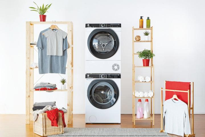Image du produit Hoover Sèche-linge à pompe à chaleur Candy NDPEH8A2TCBEXS-S 8 kg Fonctionnement intelligent avec (8 kg, Gauche)