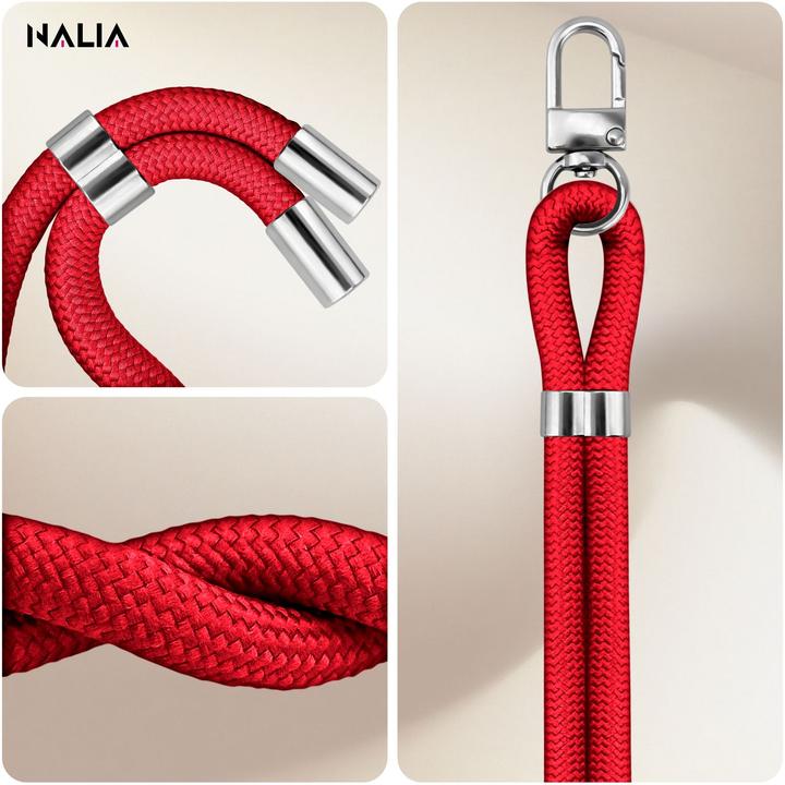 Actual product image Nalia HoldMe Lanyard Handykette – Universal Trageband für Smartphones - Verstellbar, Soft & Elastisch