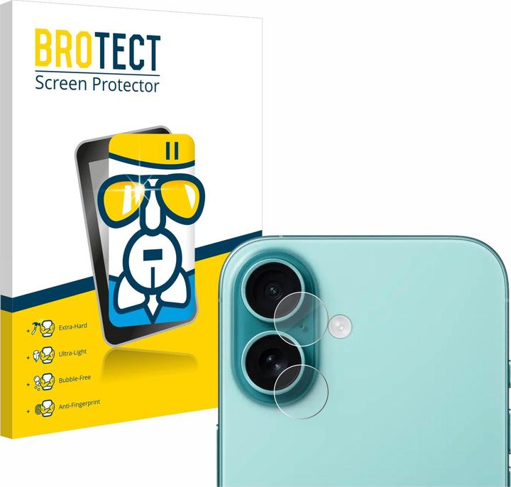BROTECT AirGlass Glass (1 Piece, Apple iPhone 16 Plus)