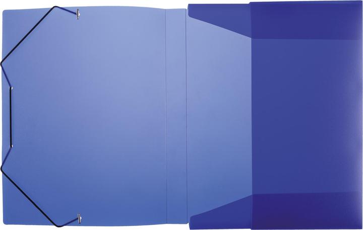 Actual product image Idena File box A4 elastic band PP translucent blue (A4, 1 x)