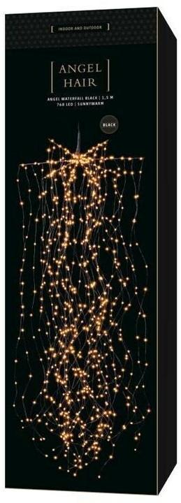 Produktbild STT LED Lichterkette Angel Hair Waterfall 1.5 m, Schwarz