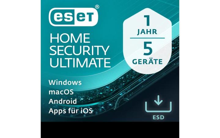 Image du produit ESET HOME Security Ultimate ESD, version complète, 5 utilisateurs, 1 (5 Dispositifs, 12 mois)
