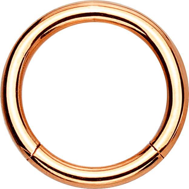 Star Piercing Segmentring klappbar rosegold (ohne Messing, Titan G23)