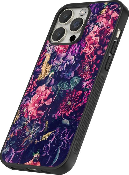 Immagine prodotto PhoneLook Cover Silicone Nero Fiori Scuro (Apple iPhone 12 Pro Max)