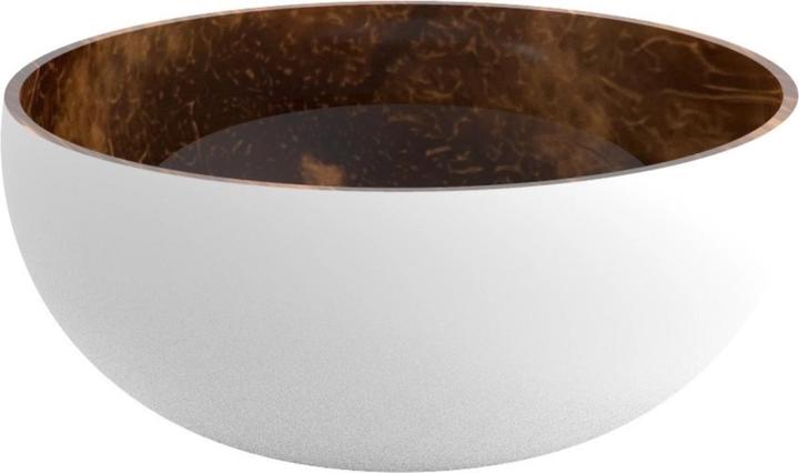 Nuts Kokosnuss Schale aussen weiss 14cm (14 cm, 1 x)