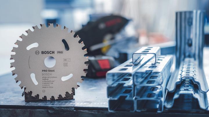 Immagine prodotto Bosch Professional Zubehör Lama per sega circolare a batteria PRO Steel, 140 x 1,6 x 20 mm