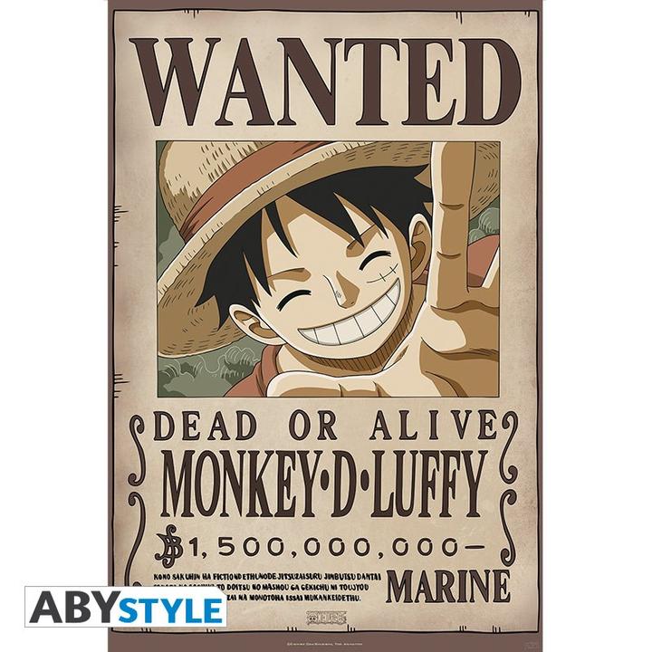 Image du produit ABYstyle ONE PIECE - Poster "Wanted Luffy New 2" 91.5x61 (91,5 x 61 cm)