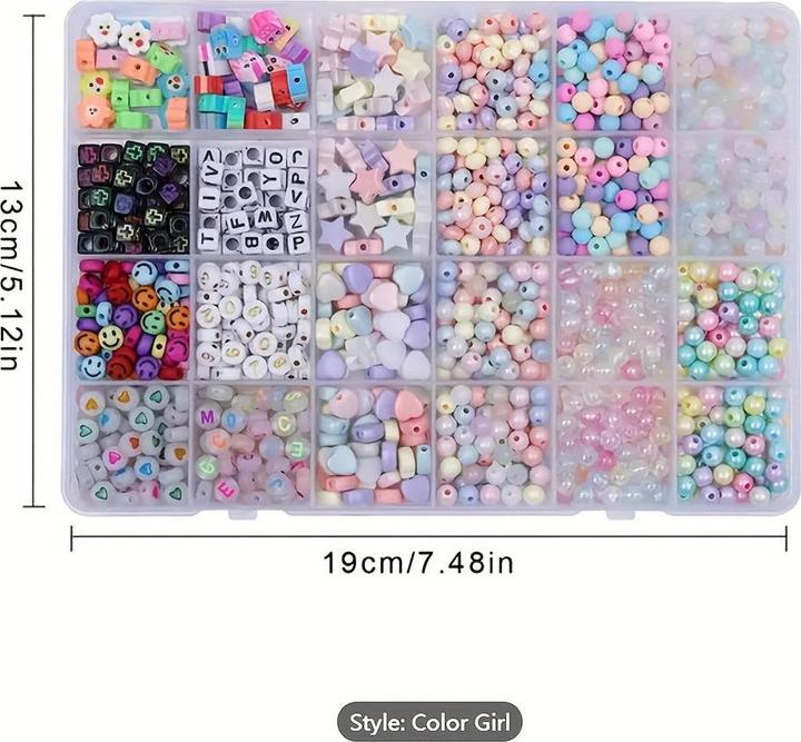 Actual product image Activity Board 1pc 800pcs Hot Selling Bunte Glitter Farbe Perlen Zubehör Brief Zubehör Schmuck DIY Set