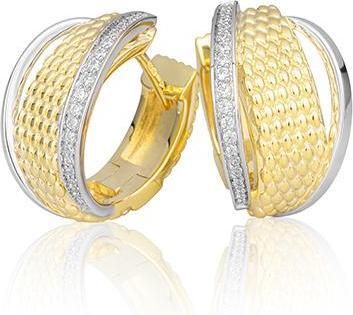 Image du produit Breuning BIJOUX DE L'OREILLE - BRILLE. 0,223 Ct. H/si (Or 750/18 K)