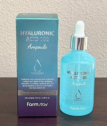 Immagine prodotto Farm Stay Nuovo Acido Ialuronico 100 Fiale Idratazione Intensa della Pelle Skincare Coreano