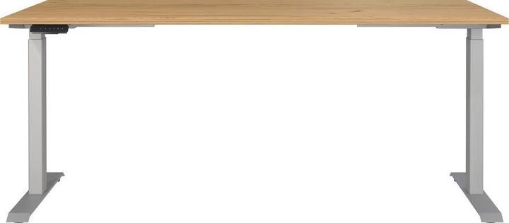 Immagine prodotto Germania Scrivania JET regolabile in altezza in legno di quercia navarra rettangolare, struttura con gambe a (180 x 72 cm)