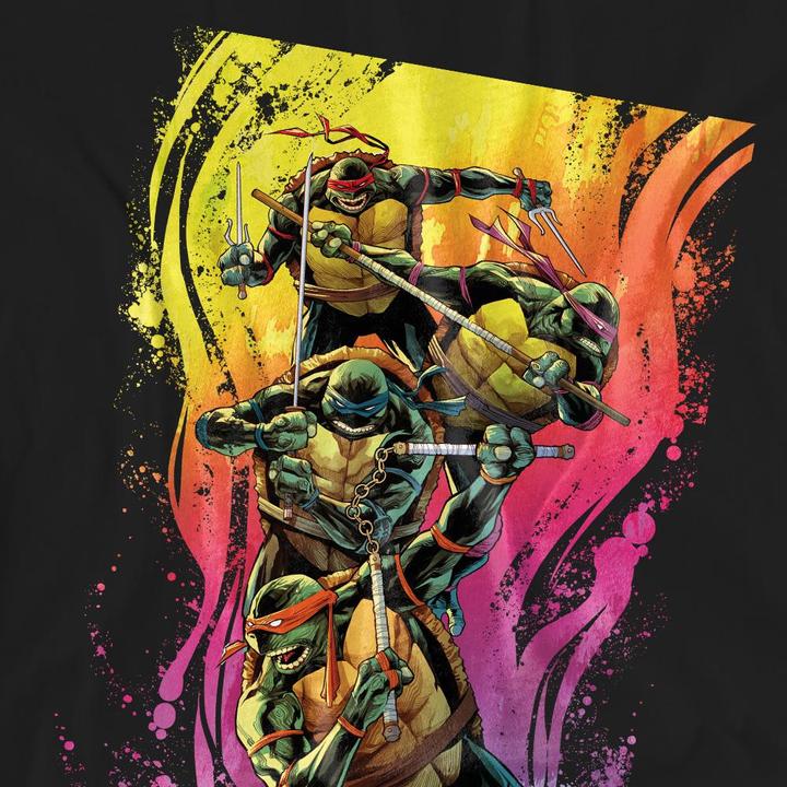 Image du produit Teenage Mutant NT - T-shirt HOT RAINBOW WARRIORS - Adulte (XXL)