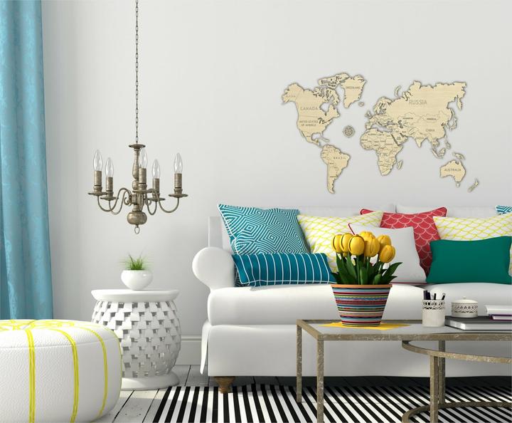Actual product image WoodenCity World map L (31 pieces)