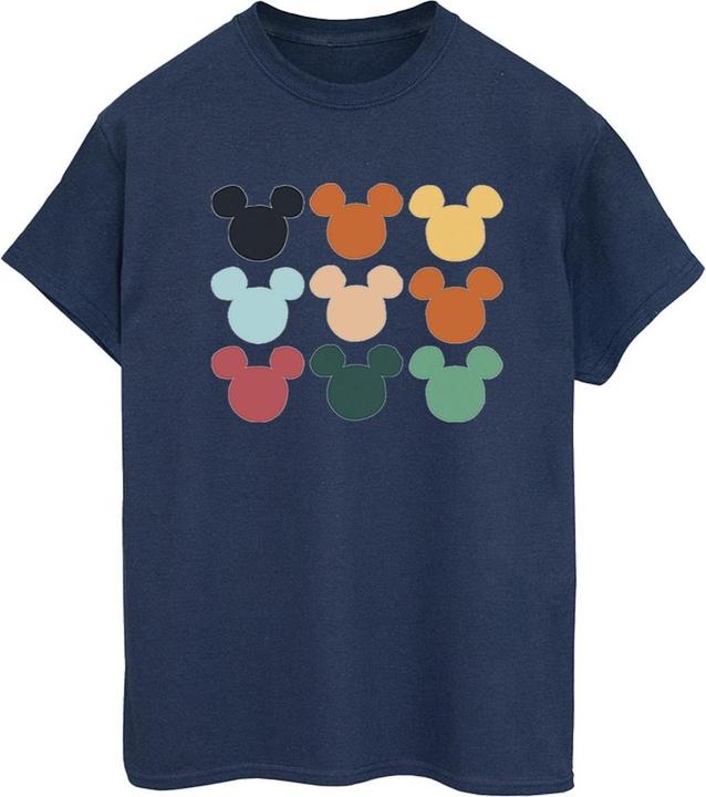 Immagine prodotto Disney Mickey Mouse Heads Square Maglietta Ampia Donna (S)