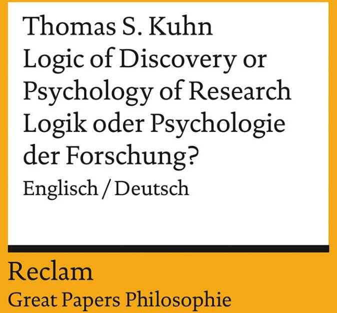 Immagine prodotto Logic of Discovery or Psychology of Research? / Logik oder Psychologie der Forschung? (Inglese, Tedesco, Thomas Kuhn, 2021)