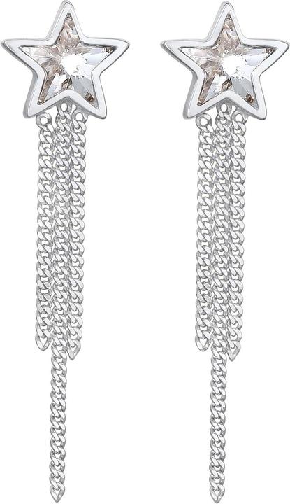 Produktbild Elli Kristall Ohrhänger, Sterne, Weihnachten (925er Sterling Silber, Glaskristall)