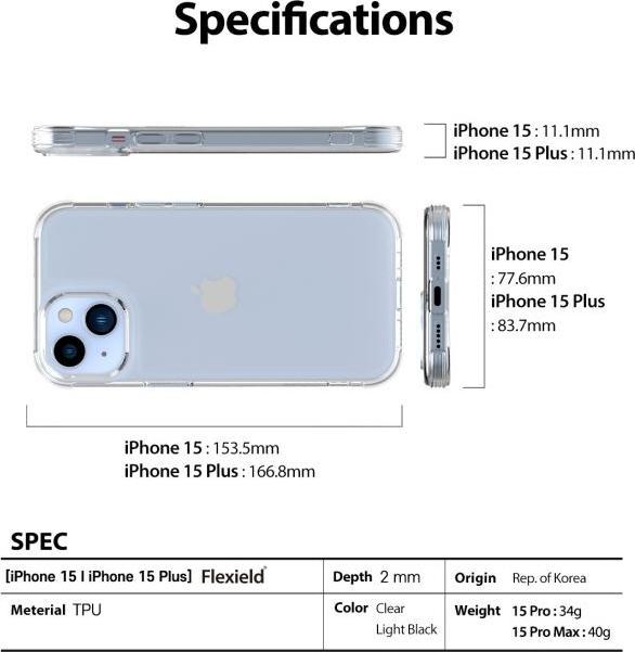 Image du produit Araree Flexield série Made in Korea (Apple iPhone 15)