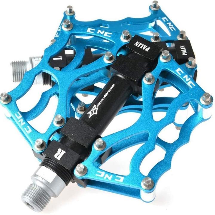 Actual product image Rockbros JT201012LBL bicycle pedal set - blue