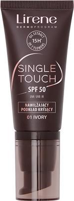 Actual product image Lirene Single Touch Spf50 Moisturizing Concealing Foundation 01 Ivory 30ml (01 Ivory)