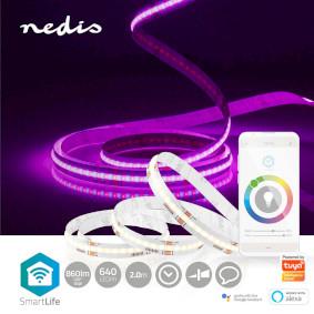 Image du produit Nedis SmartLife LED Strip Wi-Fi, 2m - Blanc (Blanc, 200 cm, Intérieur)