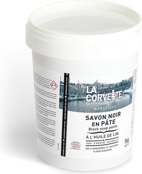 Actual product image La Corvette savon noir en pâte à l'huile de lin pâte
