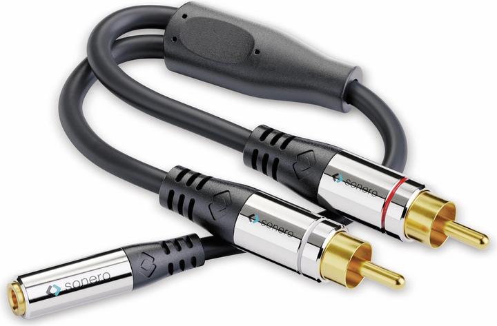 Actual product image Sonero 2 x cinch - 3.5 mm jack (0.25 m, Cinch, 3.5mm jack (AUX))