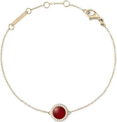 Actual product image Daniel Wellington Stylish Gold-Plated Bracelet With Agate And Crystals