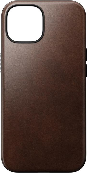 Actual product image Nomad Back Cover Modern Leather Horween iPhone 15 Black (Apple iPhone 15)