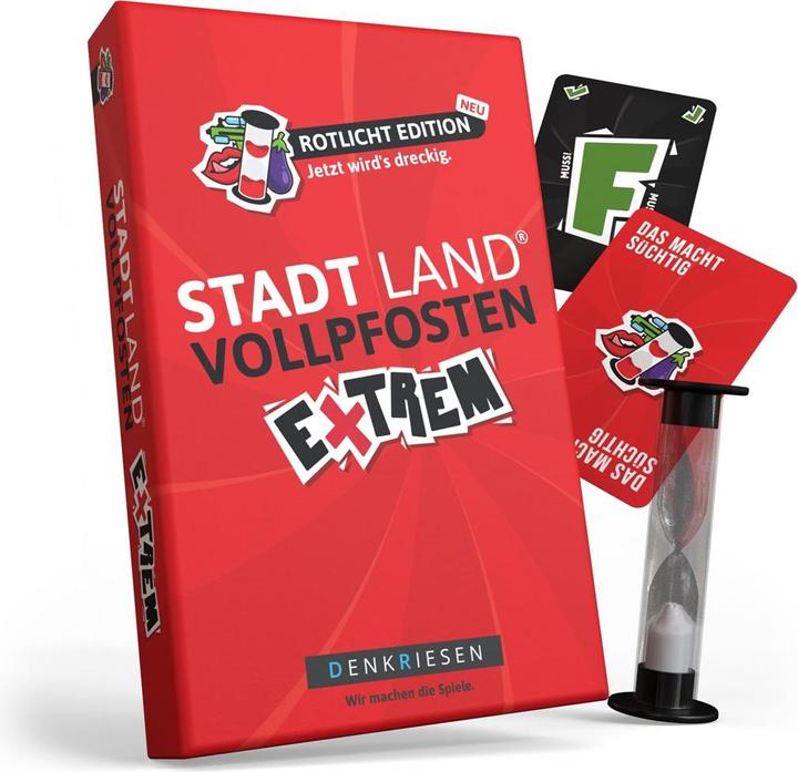 Actual product image Denkriesen STADT LAND VOLLPFOSTEN - EXTREM - Rotlicht Edition - "Jetzt wird's drecking" (German)