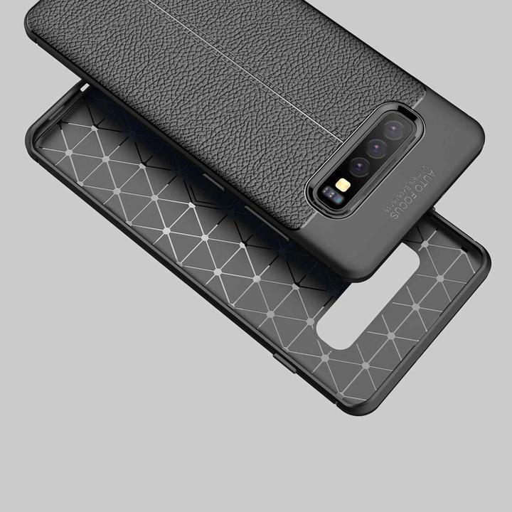 Image du produit Cadorabo TPU Cover similicuir structure (Samsung Galaxy S10+)