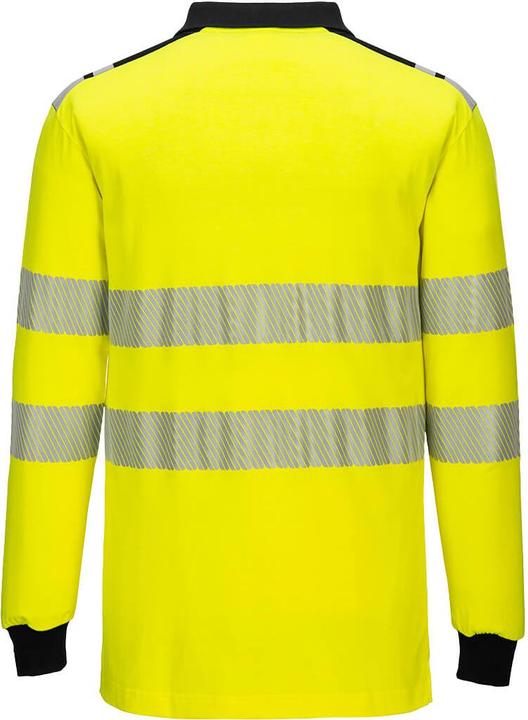 Image du produit Portwest Mens PW3 Flame Resistant Hi-Vis Long-Sleeved Polo Shirt (XL)