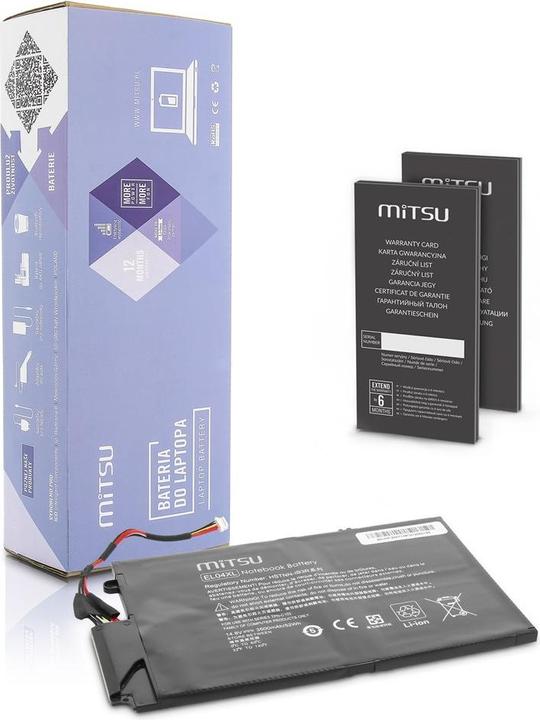 Produktbild Mitsu BATTERY BC/HP-ENVY4 (HP 3200 MAH 48 WH) - Batterie (4 Zellen, 3500 mAh)