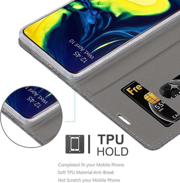 Produktbild Cadorabo Book Jeans Optik Cover (Samsung Galaxy A80)