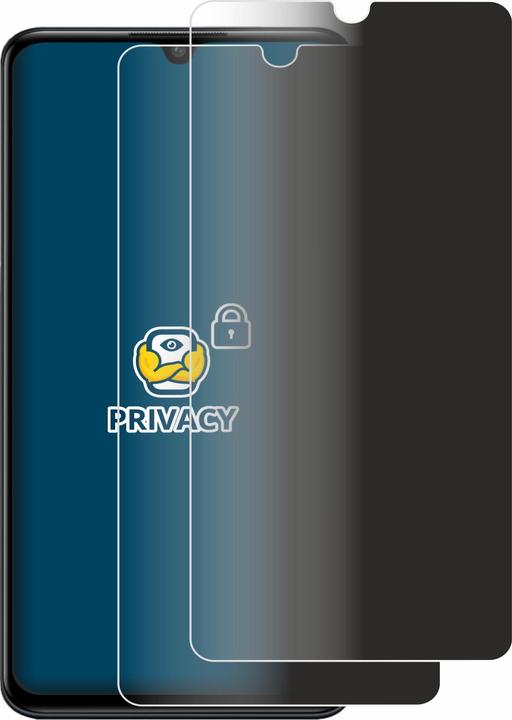 Productafbeelding BROTECT Anti-spionnetje privacyfolie Beschermfolie tegen blauw licht (2 Stuk, Huawei P30 Lite Nieuwe Editie)