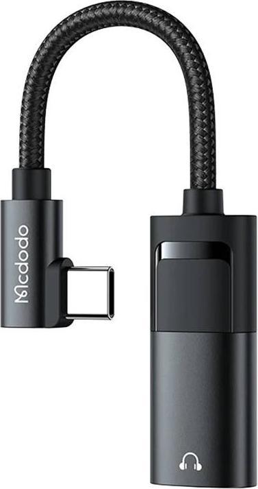 Image du produit Mcdodo Adaptateur USB-C vers AUX Mini Jack 3.5mm + USB-C (USB Type C, Jack 3.5mm)