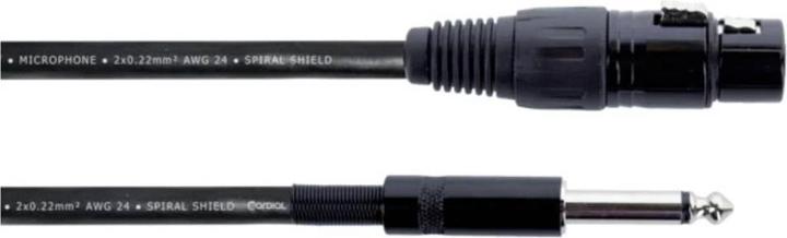 Cordial EM 10 FP XLR Verbindungskabel (1x XLR-Buchse 3 polig - 1x Klinkenstecker (jack 6.3mm)