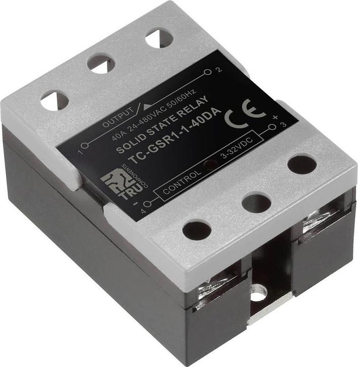 Actual product image Tru Components Solid state relay TC-GSSR-1-40DA 40 A Switching voltage max. 32 V/DC