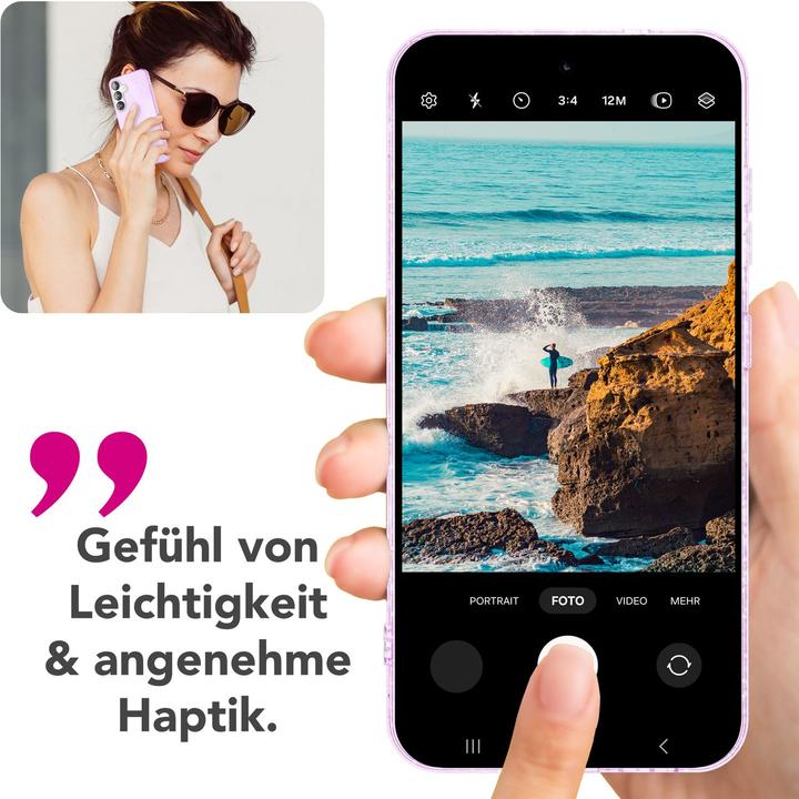 Image du produit Nalia ShinePop - Stabile Glänzende Glitzer Hülle - Glamour Glitter Cover (Samsung Galaxy S25)