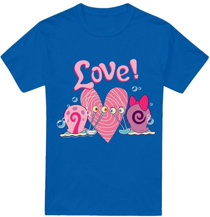 Immagine prodotto Spongebob Squarepants Valentine's Love Maglietta Gary e Snellie Uomo (XXL)