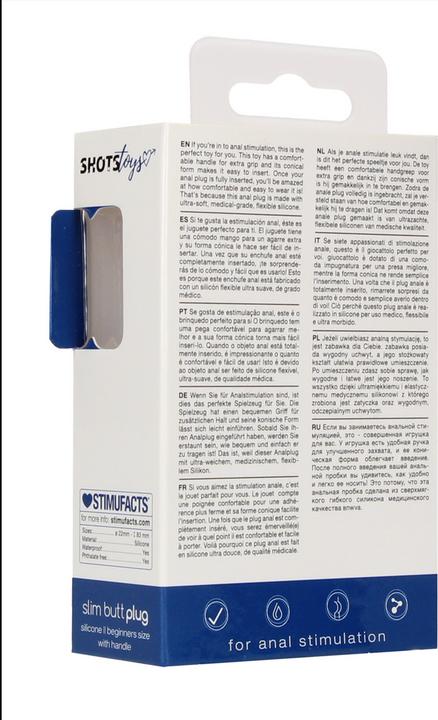 Actual product image Doc Johnson Slim Butt Plug