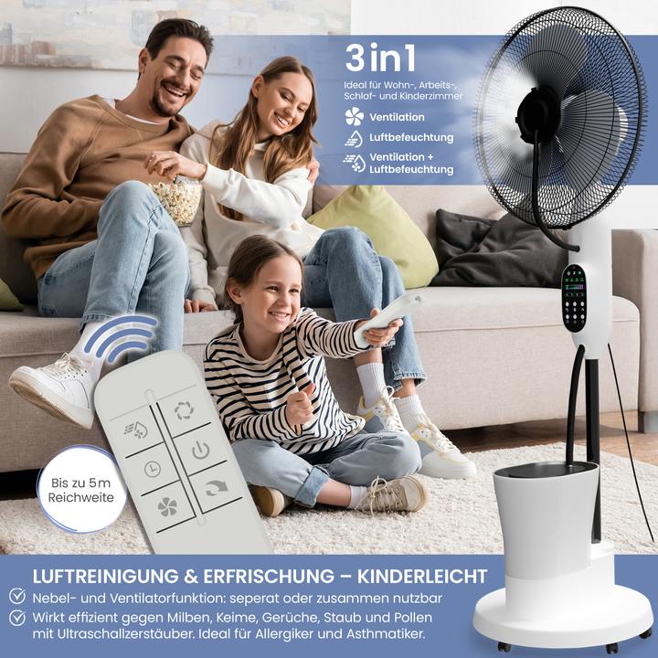 Produktbild Eloneo Standventilator mit Luftbefeuchtung