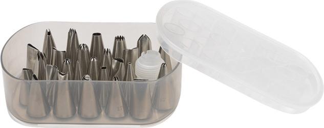 Actual product image Patisse Piping Nozzle Set Russian Stainless Steel 3 pieces (Nozzle)